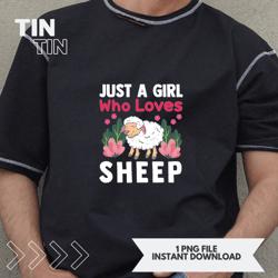 Cute Sheep Art For Sheep Lover Women Girls Kids Farm Animal 6