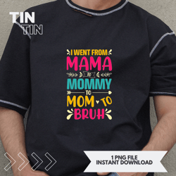 I Went from Mama to Mommy to Mom to Bruh a Mimi Letter Print