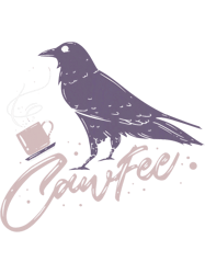 Cowfee Birds 2Coffee Crow Crows Funny Cup Of Coffee Lover PNG T-Shirt