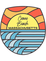 Crane Beach Massachusetts MA Sunset Vacation Souvenir PNG T-Shirt