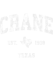 Crane Texas TX Vintage Athletic Sports Design PNG T-Shirt