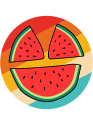 Cute Watermelon Summer Retro Fruit Shirts For Kids Women PNG T-Shirt