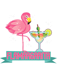 Flamargarita Margarita Drinks Tropical Party Pink Flamingo PNG T-Shirt