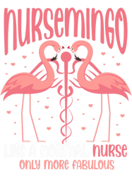 Flamingo Nurse Nursing Funny Nursemingo Like A Normal Nurse PNG T-Shirt