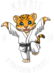 Karate Tiger Crane Kick 2Karate Japan Fighting PNG T-Shirt