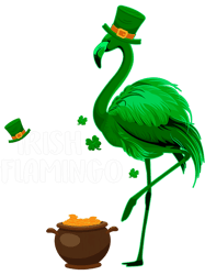 leprechaun hat irish flamingo st. patricks day 21 png t-shirt