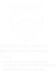 Mens Bearded Crane Operator Shirt Funny Crane Operator PNG T-Shirt