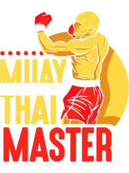 muay thai master hobby martial arts boxing fighter png t-shirt