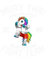Muay Thai Unicorn Fight Team Kickboxing Unicorn PNG T-Shirt