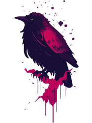 Raven 2Raven Bird Mobile Phone Case Crow Magpie PNG T-Shirt