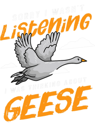 Thinking About Geese Cute Goose Bird Nature PNG T-Shirt