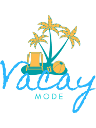 Vacay Mode Funny Family Vacation Summer PNG T-Shirt