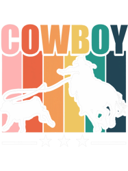 Vintage Calf Roping Horse and Cowboy 2Cowboy PNG T-Shirt