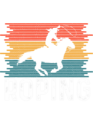 Vintage Calf Roping Horse and Cowboy 2Roping PNG T-Shirt