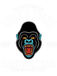 Vintage Muay Thai Gorilla PNG T-Shirt