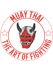 Vintage Muay Thai Oni Demon Thai Boxing PNG T-Shirt