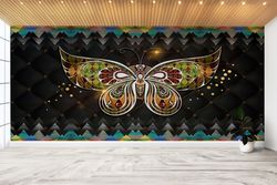 Animal Wall Print, Decor For Wall, Butterfly  Wall Decor, Modern Paper Craft, Colorful Wall Mural, 3D Paper Wall Art, Co