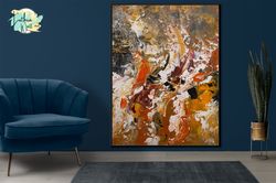 Eclectic Home Decor And Gift Abstract Wall Art Canvas Large Modern Painting, Fine Wall Artwork For Walls Large Acrylic P