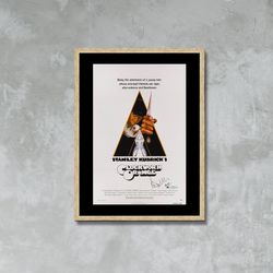 Clockwork Orange Movie Poster Framed Canvas Print, Stanley Kubrick's, Film Poster, Advertising Poster, Vintage Poster, c