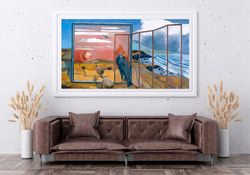 Paul Nash Landscape from a Dream Print on canvas, landscape nature, canvas art, ready to hang, dream art, magic canvas,