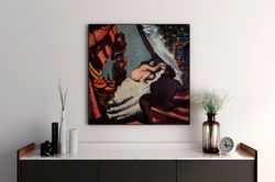 paul cezanne sensual decor print on canvas, erotic print, gallery wrapped, reproduction canvas, giclee canvas, female nu
