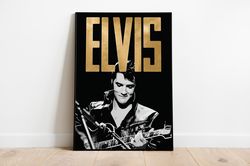 Elvis Presley Poster, Digital Prints, Instant Download,  Music Art, Home Decor, Wall Art, Band Poster