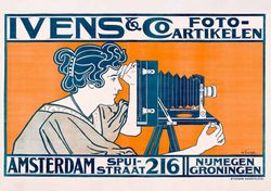 Ivens & Co Amsterdam POSTER PRINT A5 A2 Vintage Photography Camera Advert Van Caspel Wall Art Decor