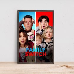 Family Switch Movie Poster, Home Decor, Art Poster for GiftCustom Personalized Poster