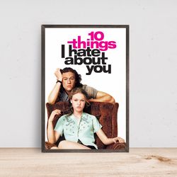 10 things i hate about you movie poster classic film-poster gift- room decor wall art-1