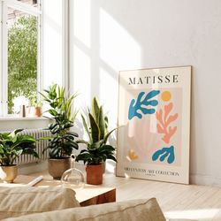 Henri Matisse Exhibition Poster Print, Vintage Boho Art, Pop Motif, Matisse Abstract Print, Scandinavian Gallery Wall Ar
