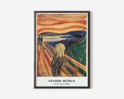 Edvard Munch Exhibition Poster, Famous Gallery Wall Art Print, Munch Art Print, Floral Wall Print, Garden, Scenery, Natu