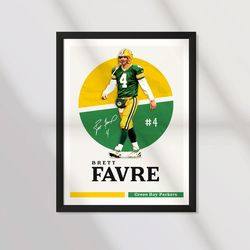 Sport Design - Brett Favre, Green Bay Packers - Poster