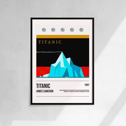 Titanic - Movie Poster Minimalist Print Art - James Cameron