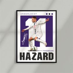 Sport Design - Thorgan Hazard - Belgium - RSC Anderlecht - Poster - 2 Designs - Digital