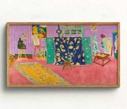 Samsung Frame TV Art, Matisse Wall Art, The Pink Studio, Vintage Wall Art, Vibrant Wall Decor