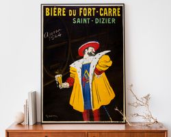vintage beer poster, leonetto cappiello poster, bar art print, art nouveau french print, alcohol advertisement