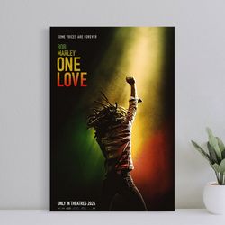 Bob Marley One Love original DS movie poster, Wall Art Canvas Print, Art Poster for Gift, Home Decor Poster, Love Gifts