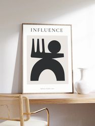 Minimalist poster, Bastien Bouta, Influence, Abstract art, Museum quality art printing on paper