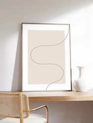 Minimalist Poster, Abstract Poster, Abstract Lines, Abstract Art, Museum Quality Art Printing on Paper-3
