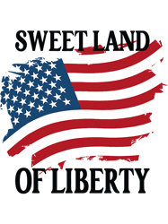 Memorial Day Sweet Landof Liberty American Flag