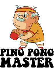 Mens Ping Pong Master Grandpa Outfit Grandad Player Table Tennis 21