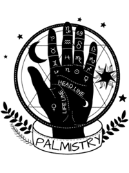Palmistry Palm Reading Hand Fortune Tarot Halloween Witch