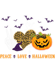Peace Love Halloween Skeleton Pumpkin Hippie Costume, Png, Png For Shirt, Png Files For Sublimation, Digital Download,