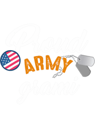 Proud Army GRAMI USA American Flag Dog Tag Family Match, Png, Png For Shirt, Png Files For Sublimation, Digital Download