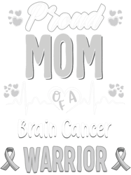 proud Mom Brain cancer warrior awareness ribbon Grey, Png, Png For Shirt, Png Files For Sublimation, Digital Download,