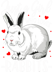 Rabbit Just a Girl Who Loves Rabbits, Png, Png For Shirt, Png Files For Sublimation, Digital Download,