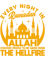 Ramadan Kareem Decoration Allah Chooses People Ramadan 21, Png, Png For Shirt, Png Files For Sublimaton, Digital Downloa