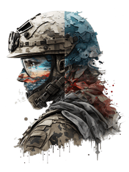 Soldier in combat suit military army art art, Png, Png For Shirt, Png Files For Sublimation, Digital Download,