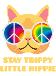 Stay Trippy Little Hippie Vintage Peace Sign Cat, Png, Png For Shirt, Png Files For Sublimation, Digital Download,