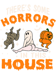 Theres Some Horrors In This House Ghost Pumpkin Hlloween 21, Png, Png For Shirt, Png Files For Sublimation, Digital Down